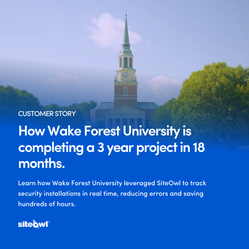 How Wake Forest University accelerated a 3-year security project timeline by 50% with SiteOwl