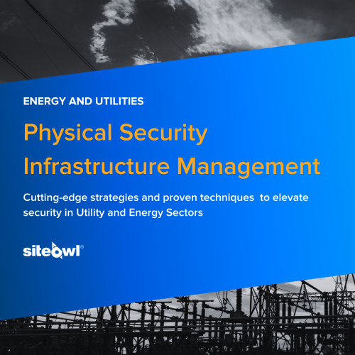 Physical security infrastructure management for utility and energy sectors