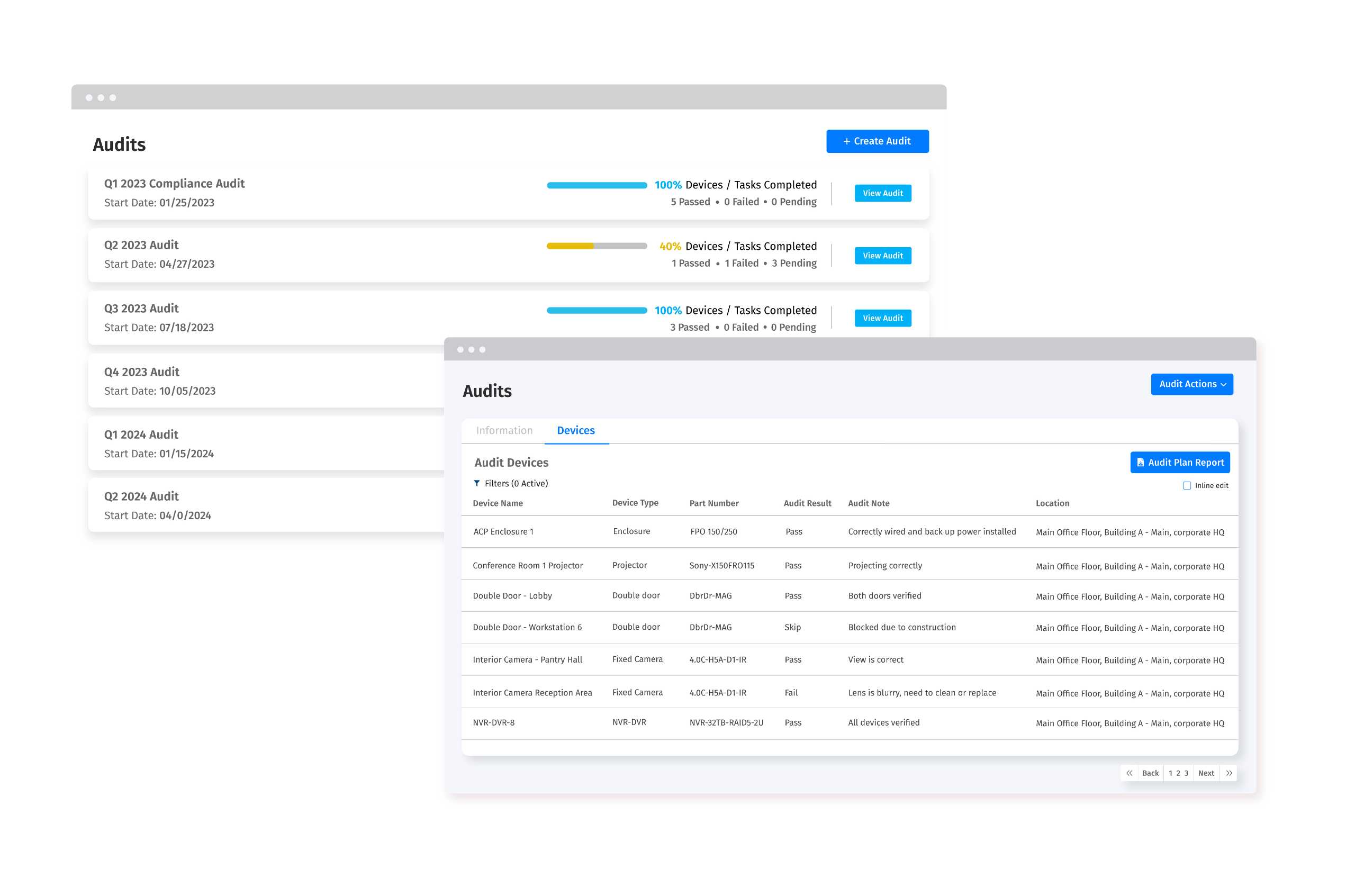 Maintain inventory and support audit readiness.