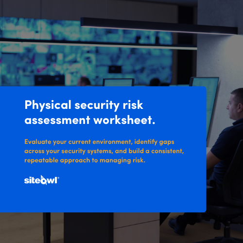 Physical security risk assessment worksheet